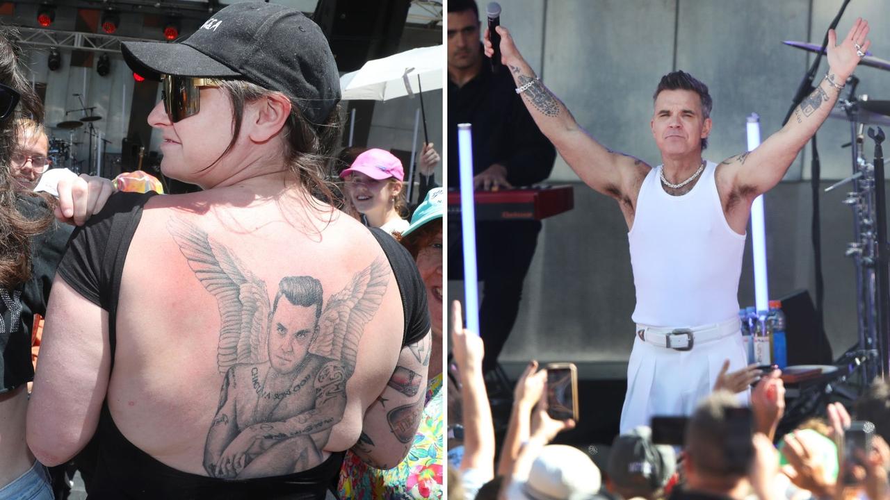 Tatted fan’s rogue message to Robbie