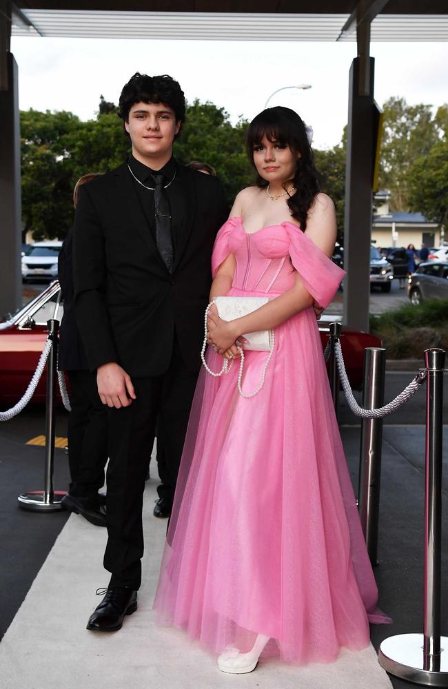 Cherie Grobler and Aiden Walker at year 12 formal, Nambour Christian College. Picture: Patrick Woods.