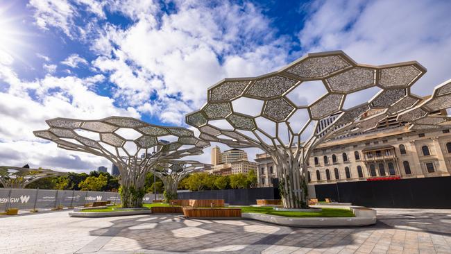 The Festival Plaza public realm is the first stage of the $993 million redevelopment. Picture: Renewal SA