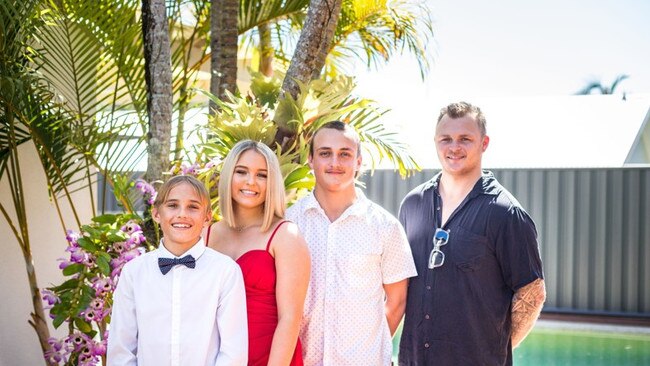 Siblings Ryan, Jordyn, Nathan and Corey of the tight knit Dodson and Weckert clan.