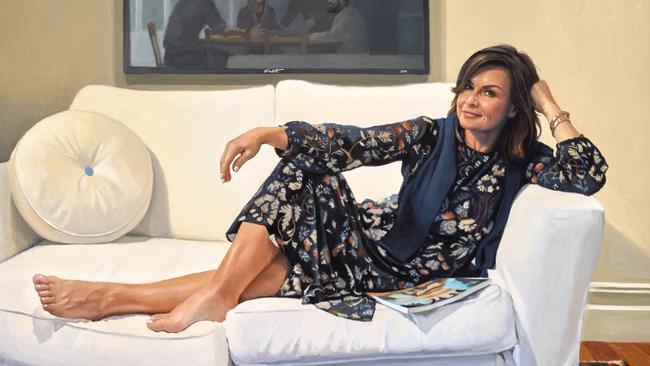 Archibald Prize 2017 finalist Peter Smeeth     'Lisa Wilkinson AM'     oil on linen     100 x 150 cm     © the artist Photo: Felicity Jenkins, AGNSW  *** EMBARGO: 12 NOON, THURSDAY 20 JULY 2017 *** This image may only be used in conjunction with editorial coverage of the 2017 Archibald Prize competition, on display 29 Jul – 22 Oct 2017, at the Art Gallery of New South Wales. This image may not be cropped or overwritten. Prior approval in writing required for use as a cover. Caption details must accompany reproduction of the image. Media contact:Kamal.Rana@ag.nsw.gov.au  *** Local Caption *** *** EMBARGO: 12 NOON, THURSDAY 20 JULY 2017 *** This image may only be used in conjunction with editorial coverage of the 2017 Archibald Prize competition, on display 29 Jul – 22 Oct 2017, at the Art Gallery of New South Wales. This image may not be cropped or overwritten. Prior approval in writing required for use as a cover. Caption details must accompany reproduction of the image. Media contact:Kamal.Rana@ag.nsw.gov.au