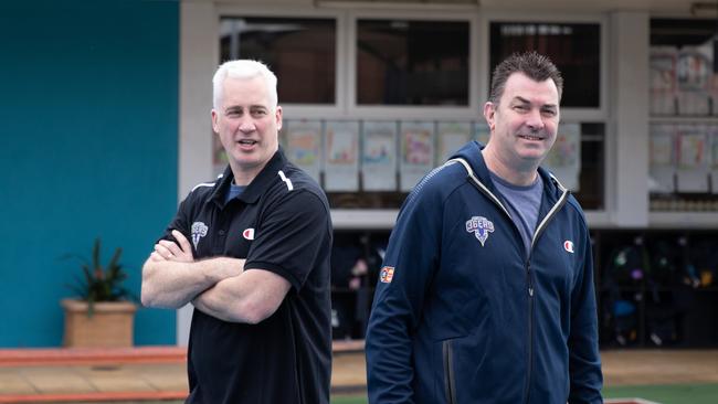 Former Adelaide 36ers coach Scott Ninnis (right) has the Panthers firing on all cylinders. Picture: File