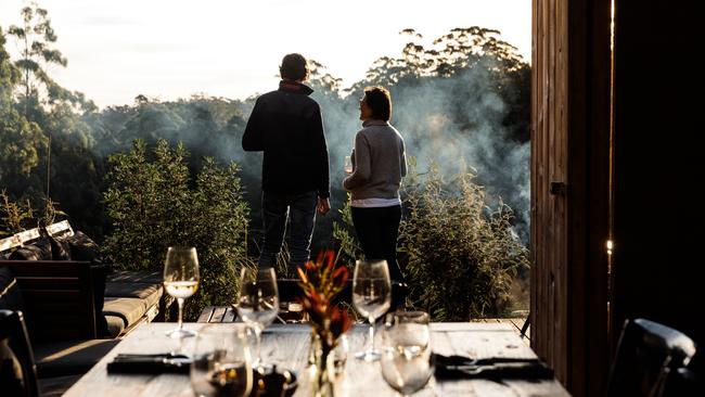 Dining setting for the Bruny Island Long Weekend.