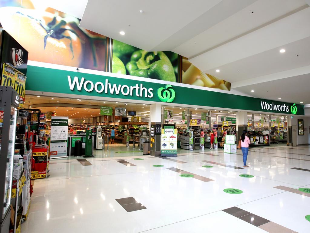 Staff and customers Woolworths stores in Brisbane have been placed on high alert. Picture: Steve Pohlner