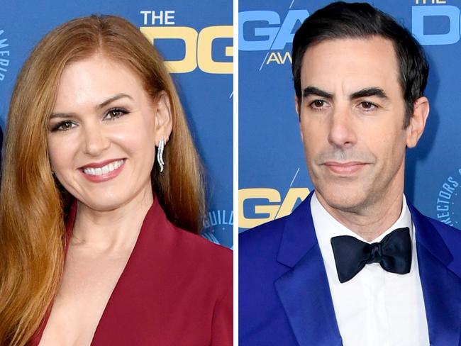 Isla Fisher and Sacha Baron Cohen.