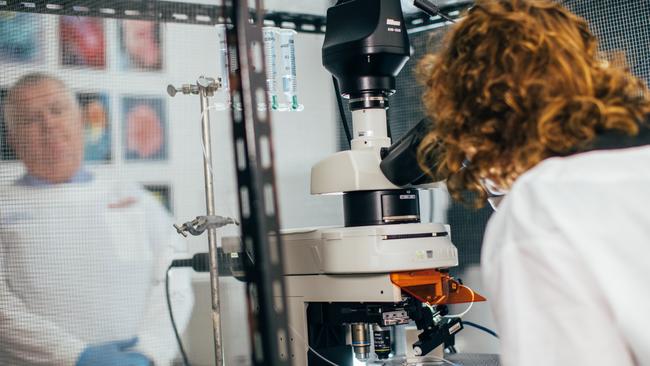 Griffith University researchers Professor Sonya Marshall-Gradisnik and Professor Don Staines, who have made world-first discoveries in the pathology of chronic fatigue syndrome.