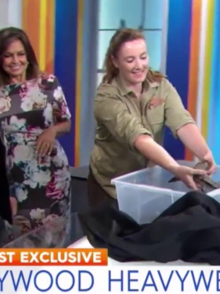 Former host Lisa Wilkinson was in on the surprise. Picture: Channel 9