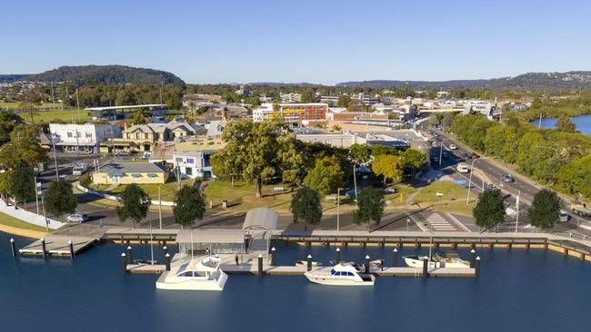 Artists impressions of the Woy Woy Town Centre Wharf redevelopment.
