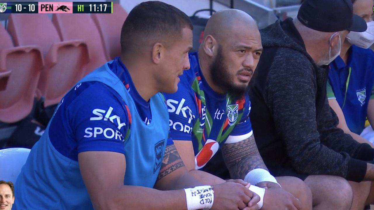 Nrl 2021 Kane Evans Wrist Tape New Zealand Warriors V Penrith Panthers What Did It Say