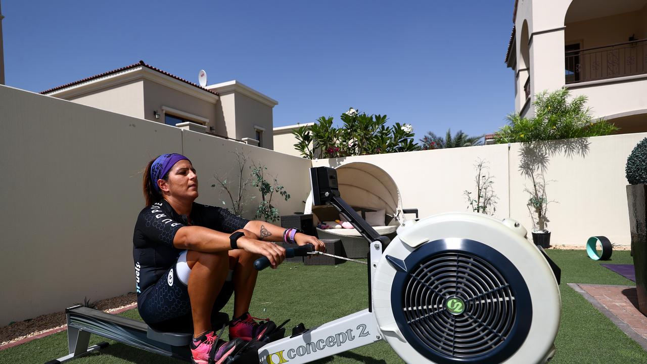 Athletes have turned to home gym equipment and training at home due to COVID-19. Picture: Francois Nel/Getty Images