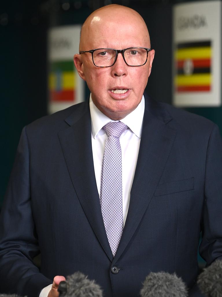 Opposition leader Peter Dutton says a rate cut will not negate broader cost of living pressures. Picture: NewsWire / John Gass