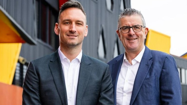 New Richmond FC CEO Shane Dunne (R) with President John O'Rourke. Picture: Richmond Football Club