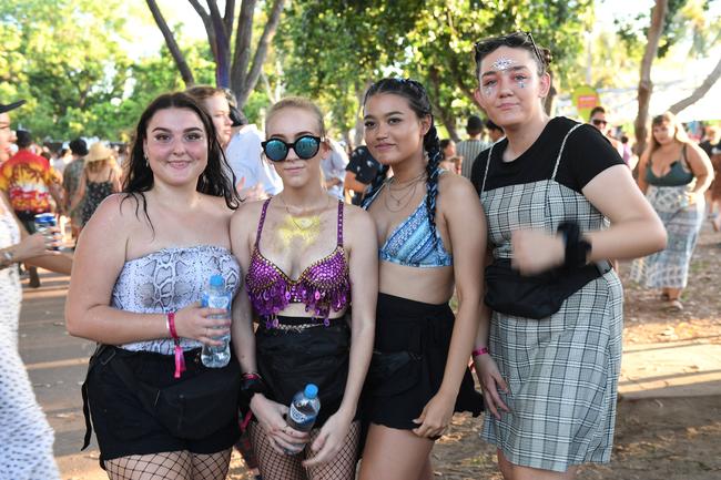 Bass in the Grass 2019, Rhiannan Brailford, Abbigale Lowaine, Shelly Keenan, Paige Butler. Pic Katrina Bridgeford.