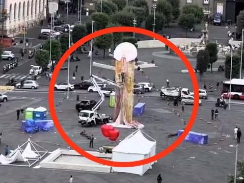 Story from Jam Press (Veiny Willy Monument)   Pictured: A video grab of the Ã¢â¬Ëveiny willyÃ¢â¬â¢ monument located in Piazza Municipio in Naples, Italy.  VIDEO: Erection of enormous Ã¢â¬Ëveiny willyÃ¢â¬â¢ in city square sparks outrage  The erection of an enormous Ã¢â¬Ëveiny willyÃ¢â¬â¢ in a city square has sparked outrage online.  The imposing structure is a whopping 39ft (12m) tall.  The phallic monument dominates Piazza Municipio in Naples, Italy.  It is called Ã¢â¬ËTu Si Ã¢â¬ËNa Cosa GrandeÃ¢â¬â¢ - which translates as Ã¢â¬ËYou Are a Big ThingÃ¢â¬â¢.  It is due to be officially inaugurated at 6.45pm today (10 Oct) and will remain in the square until 19 December.  Stunned tourists and residents stopped to observe the erection and take photos.  And locals had a lot to say about the Ã¢â¬ËwillyÃ¢â¬â¢ dominating the Naples cityscape.  Marcus commented: Ã¢â¬ÅHow Neapolitans can tolerate such a piece of c*ap is truly a mystery.Ã¢â¬Â  One said: Ã¢â¬ÅThe name of the artwork is very apt considering it looks like a giant dildo.Ã¢â¬Â  Another added: Ã¢â¬ÅIt is disgusting, nothing to do with art, thatÃ¢â¬â¢s my personal opinion.Ã¢â¬Â  The piece was created by local artist Gaetano Pesce, who died six months ago in New York aged 83.  It is a rude interpretation of the Pulcinella character who originated in the commedia dell'arte in the 17th century.  Pulcinella, also used in puppet shows, has become a symbol of Neapolitan tradition.  The monument has two red hearts being pierced by an arrow, which was PesceÃ¢â¬â¢s way of paying tribute to his home city.  Students from local music schools will carry out a performance planned by Pesce before his death.  Naples mayor, Gaetano Manfredi, and regional president, Vincenzo De Luca, will attend the inauguration, as reported by What's The Jam.  Manfredi told local media: Ã¢â¬ÅI think contemporary art and contemporary installations should spark debate.  Ã¢â¬ÅSo the fact it is being discussed means the work has achieved its goal.Ã¢â¬Â  The mayor called Pesce Ã¢â¬Åone of the worldÃ¢â¬â¢s greatest art