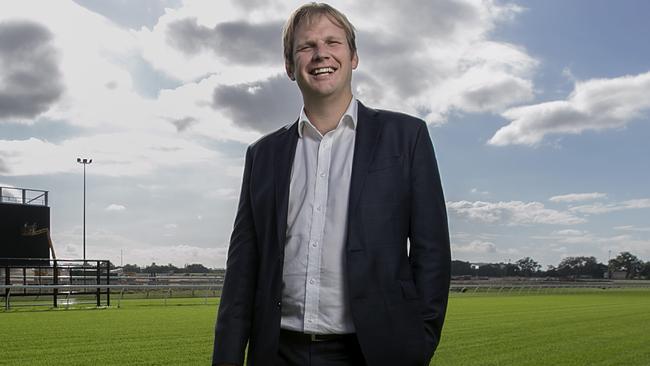 Bjorn Baker on the new turf at Eagle Farm. Picture: Jack Tran