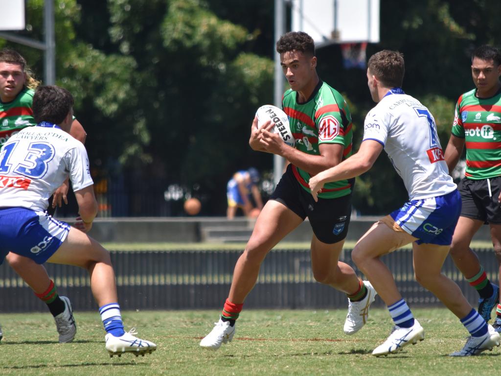 Kaylan Makoare hits the line in the Harold Matthews Cup. Picture: Sean Teuma/NewsLocal