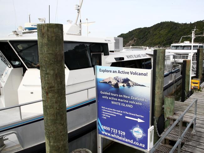 White Island Tours craft on the Whakatane wharf. Tourism is the region’s fastest growing industry. Picture: Phil Walter/Getty Images