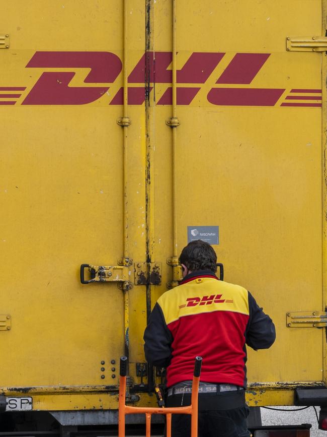 A generic picture of the a DHL courier. Picture: Getty Images