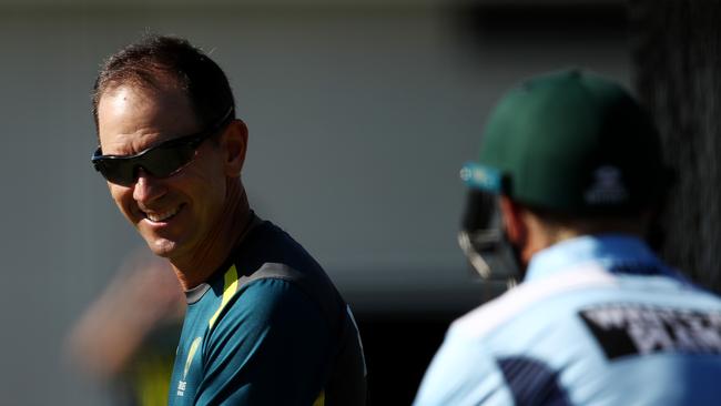 Australian coach Justin Langer is leaving no stone unturned ahead of the India challenge. Picture: Getty