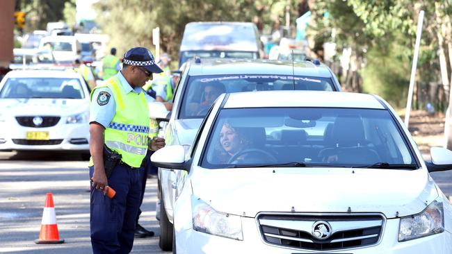 Police launch Operation Merrett at Georges Hall on Monday. Picture: Picture: Justin Sanson