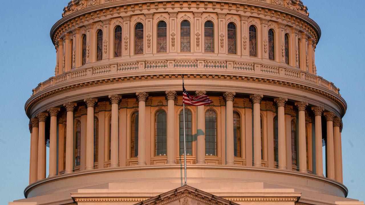 The US Capitol at sunrise. Picture: AP 