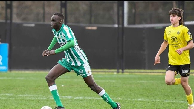 Garang Arou is a versatile defender who can also push forward. Picture: Supplied