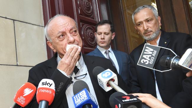 Saeed Maasarwe wiped tears away as he spoke of his daughter’s death. Picture: Tony Gough