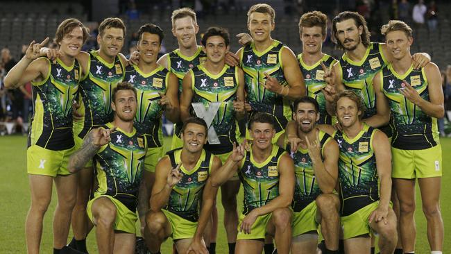 Jack Riewoldt’s team Rampage won this year’s AFLX tournament.