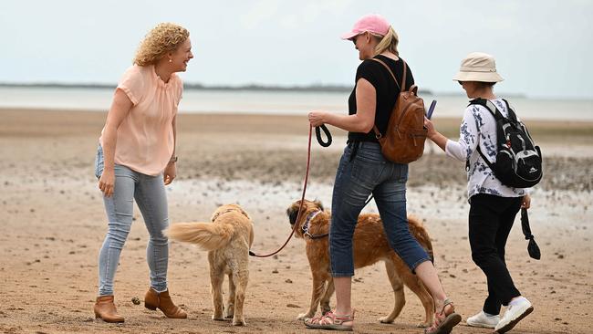 LNP candidate and former Senator Amanda Stoker on the foreshore near her home after she secured preselection for the safe LNP state seat of Oodgeroo, late last year. Picture: Lyndon Mechielsen