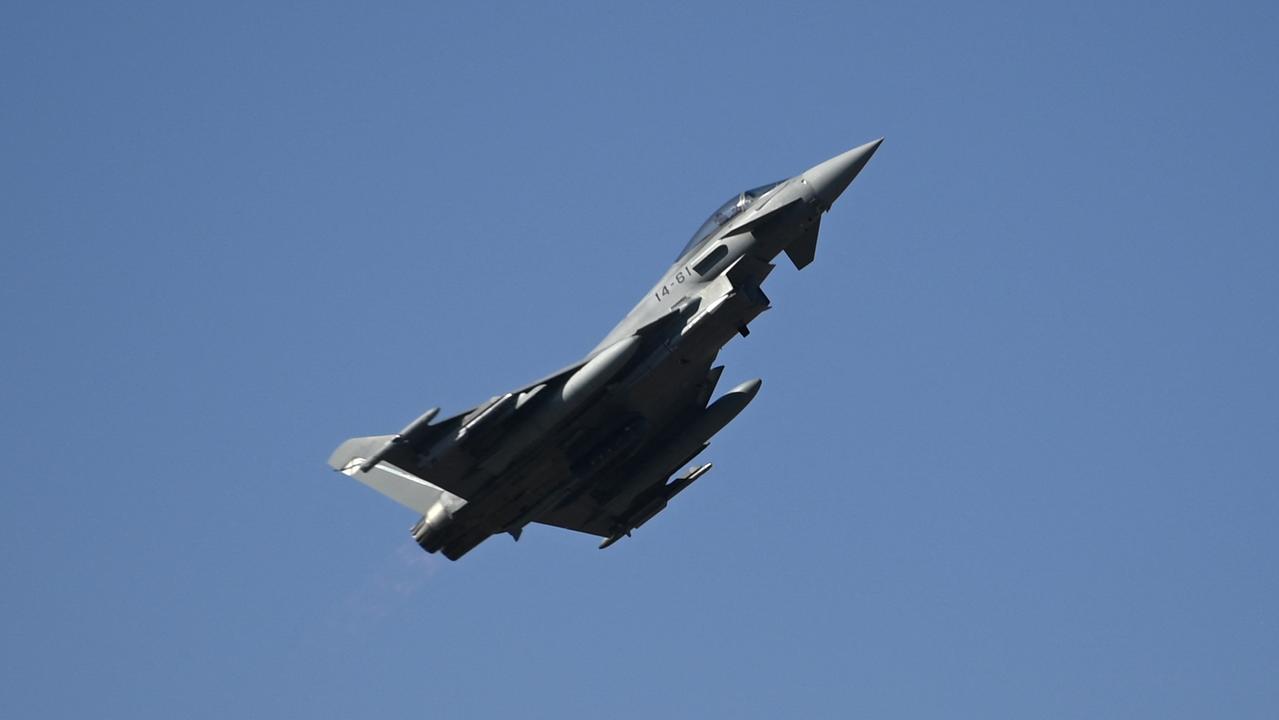 Spanish fighter jets were sent to escort the packed easyJet plane in July 2022. Picture: Nikolay Doychinov / AFP