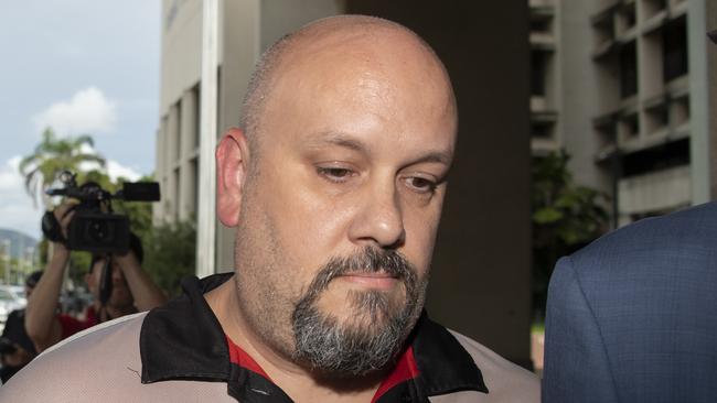 Michael Lewis, 45, has been charged with manslaughter after the death of a three-year-old boy in a daycare minibus Picture: AAP Image/Brian Cassey