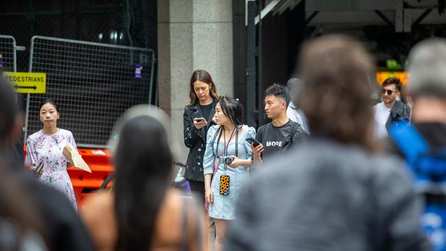 61 per cent of financially secure Gen Zs and 77 per cent of secure Millennials are happy, compared to 30 per cent and 25 per cent of their financially insecure peers. Picture: NCA NewsWire / Christian Gilles