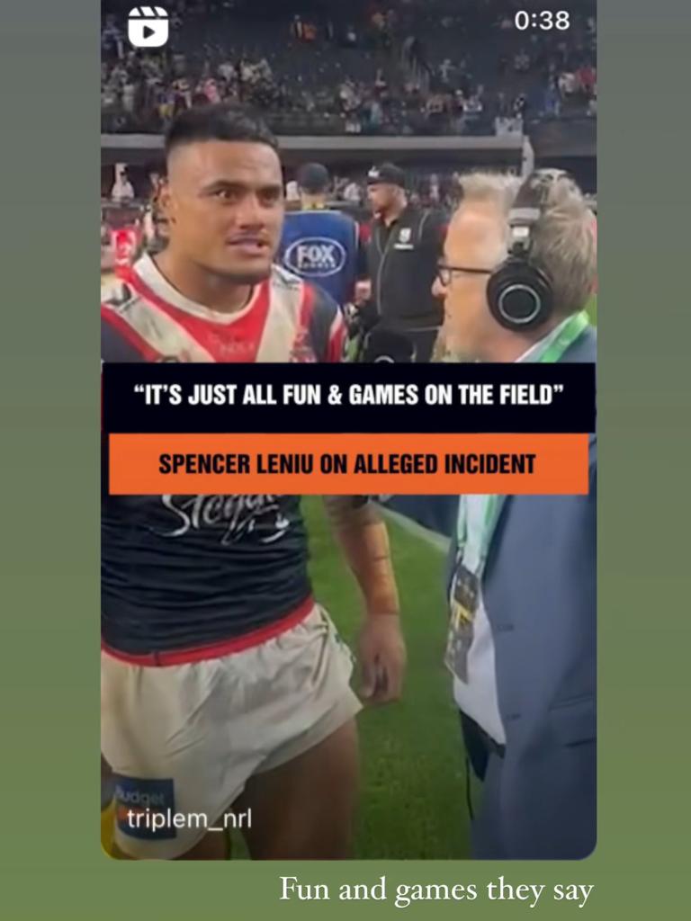 Kotoni Staggs’ responds to via his Instagram story to Spencer Leniu's post-match interview.