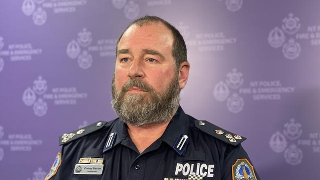 NT Police commander Danny Bacon said domestic violence continues to be police’s “primary” work. Picture: Annabel Bowles