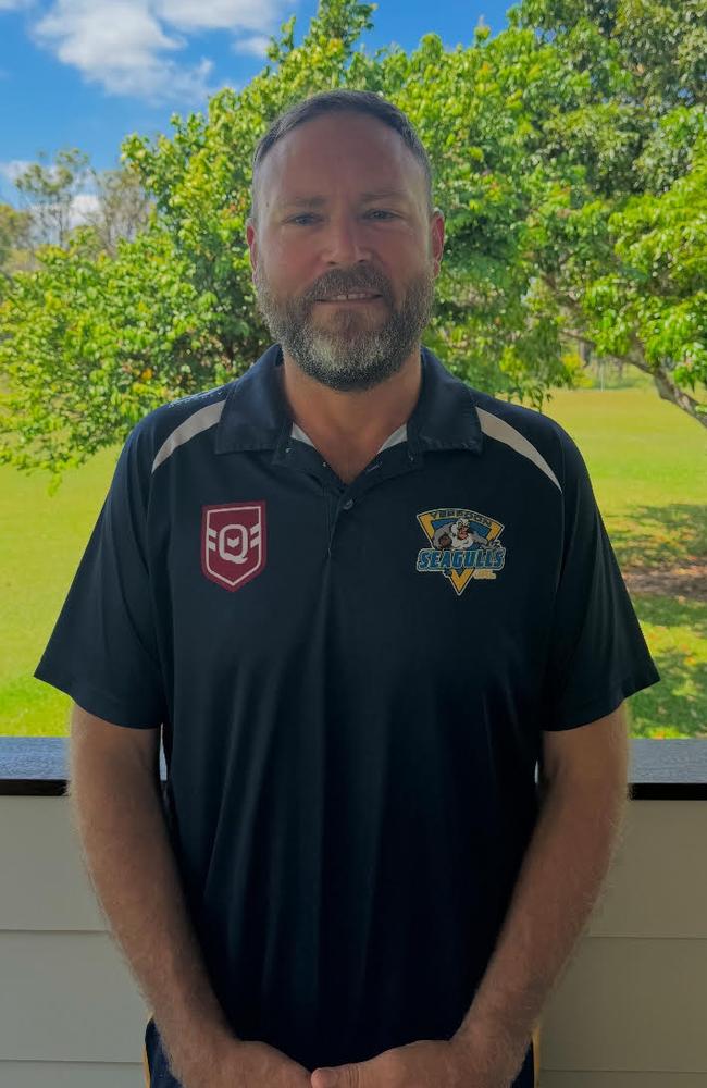 Carl Green, the new coach of the Yeppoon Seagulls senior women's rugby league team.