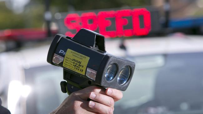 A total of 18 drivers were caught speeding by handheld radars in school zones last year