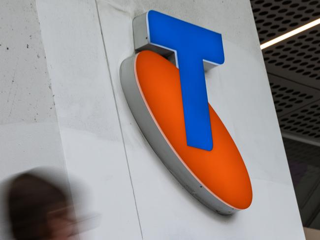 MELBOURNE, AUSTRALIA - NCA NewsWire Photos - 4 MAY 2024: Telstra signage is seen outside a store on Bourke Street. Picture: NCA NewsWire / Diego Fedele