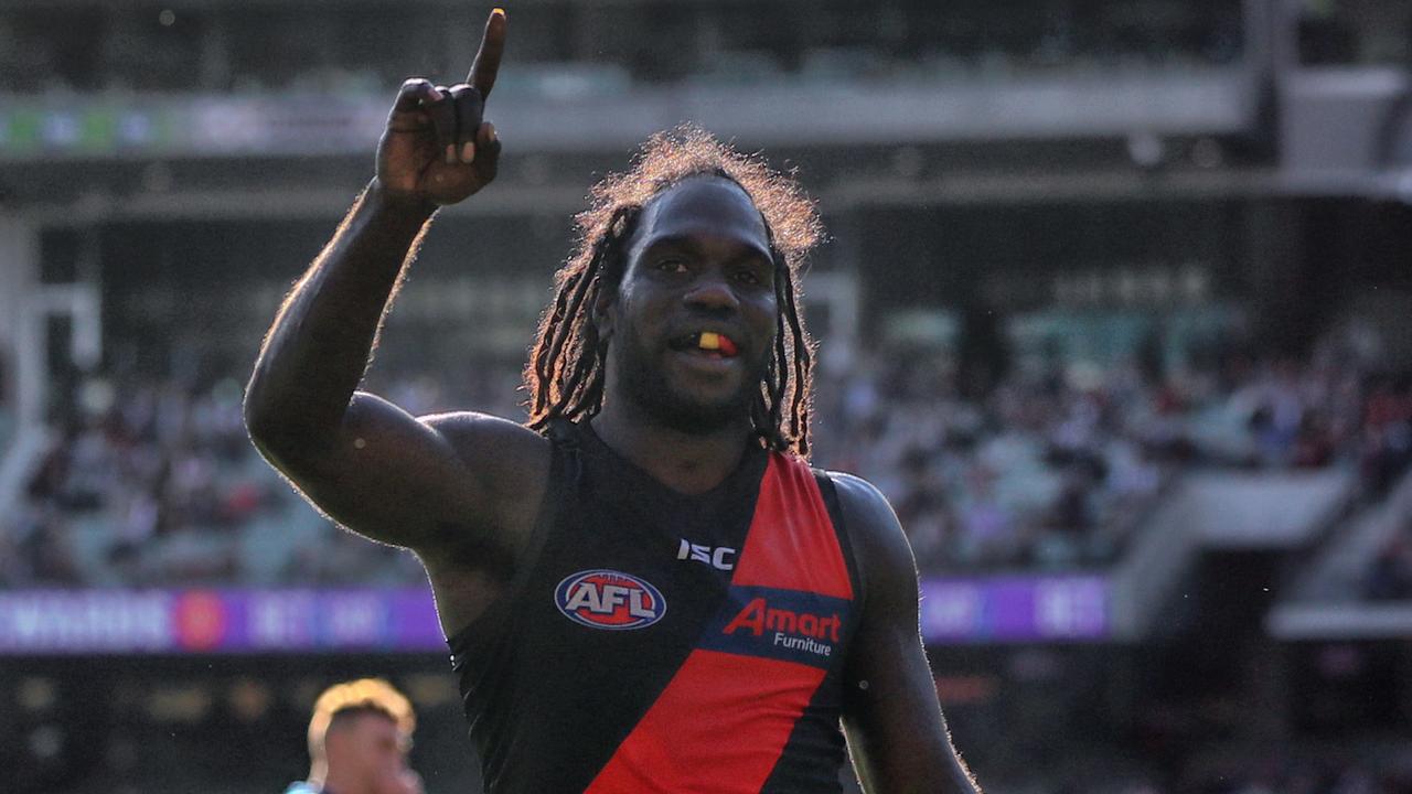 Anthony McDonald-Tipungwuti ran riot against the Lions. Picture: Alex Coppel.