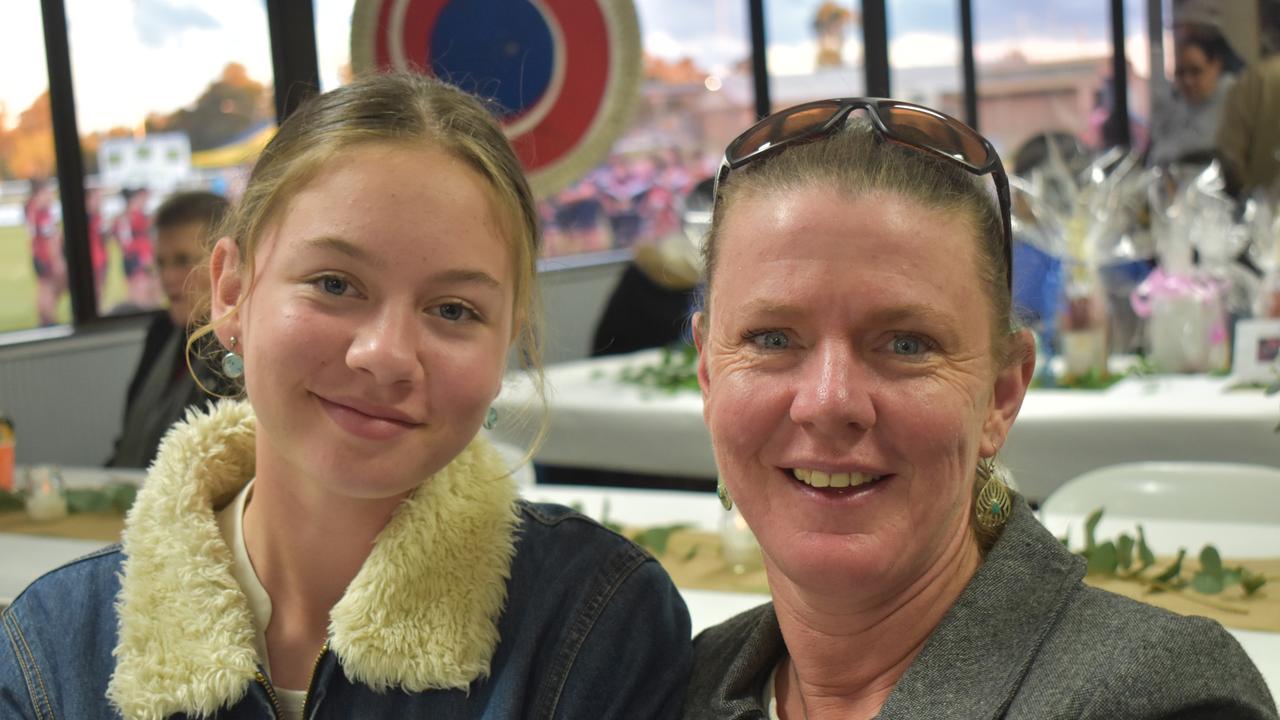 Georgina and Melissa Bowling at the 2021 Warwick Cowboys Ladies' Day.