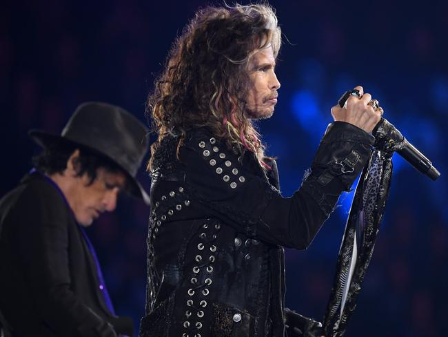 Joe Perry and Steven Tyler of Aerosmith. Picture: Getty Images