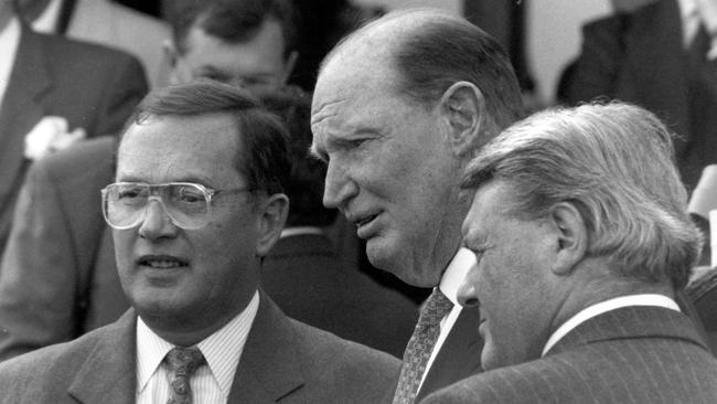 Lloyd Williams and the late Kerry Packer.