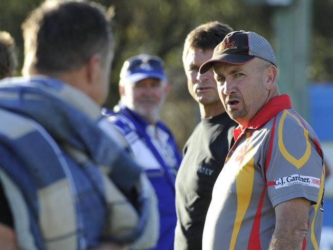 Col Speed received a frosty reception on his visits to Frank McGuren Field as coach of Coffs Harbour Comets, including after the major semi-final which the Comets lost to Grafton Ghosts on 10th August, 2014. Photo Debrah Novak / The Daily Examiner