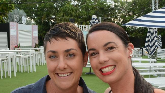 Alexis Friedewald and Laura Hansen enjoy Boxing Day on The Lawn, The Star Gold Coast.(c) Regina King