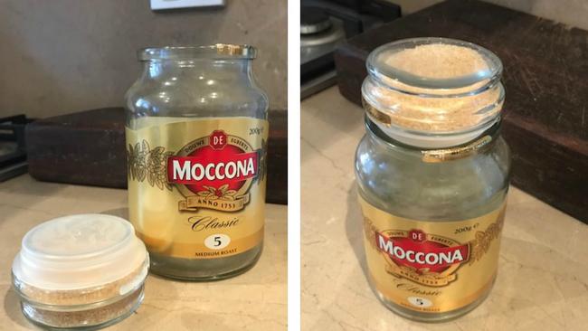 Mum reveals her clever tip for making the most of empty coffee jars… and  people are loving it