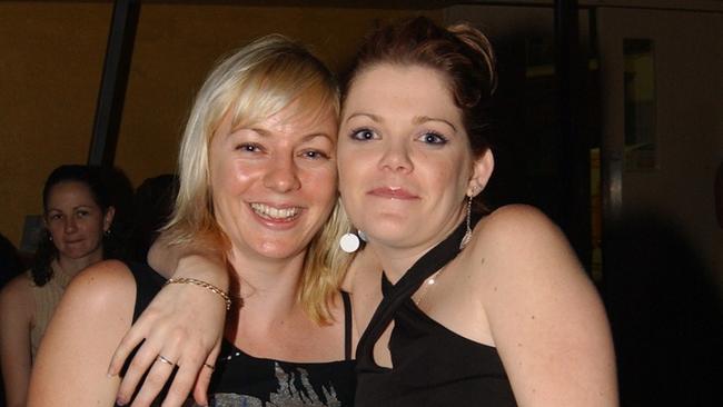 Jenni Graham and Krista Campbell at Mantaz Club and Bar Pic Bryan Lynch AD496021