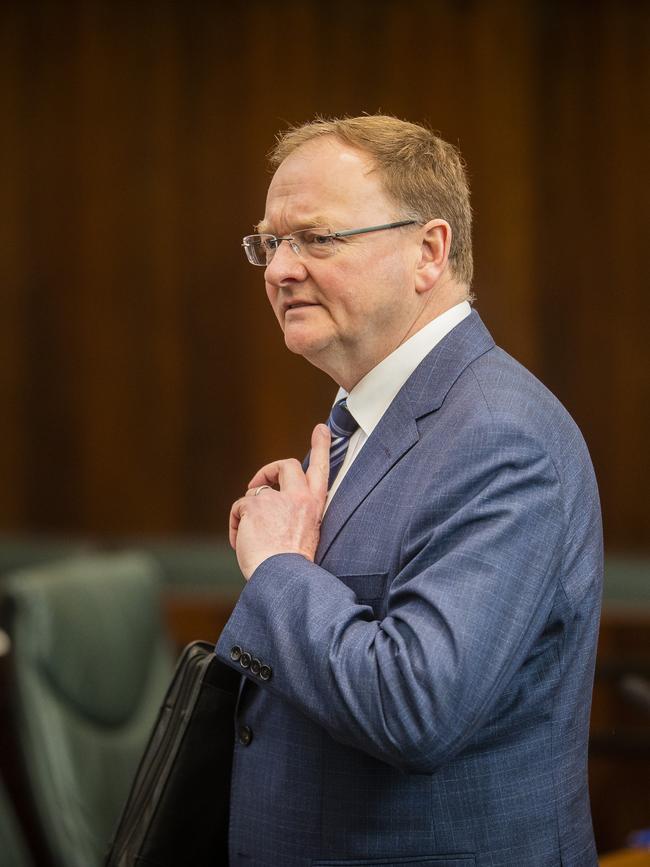 Roger Jaensch. First day of Tasmania's new parliament in the House of Assembly after 2021 state election. Picture: Richard Jupe