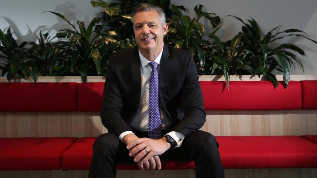 Seven West CEO James Warburton says in TV you are ‘only ever one hit show away from being exceptional but when it goes bad, it can go bad really quickly. Picture: Britta Campion / The Australian