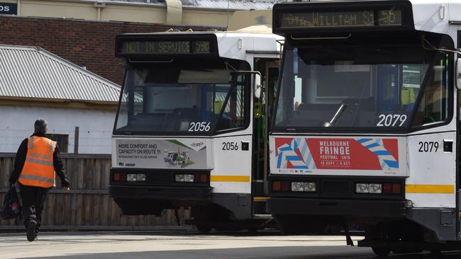 Nancy Hay, 99, was riding her mobility scooter across a dangerous, poorly-maintained pedestrian crossing when she was hit by a route 59 tram. Picture: Nicole Garmston (file photo)