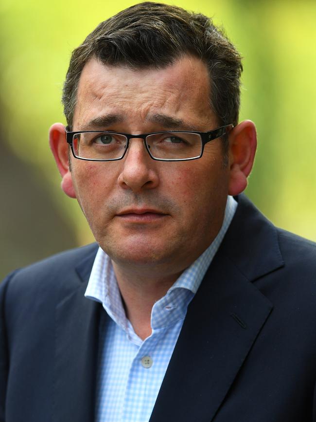 Victorian Premier Daniel Andrews on Friday. Picture: AAP