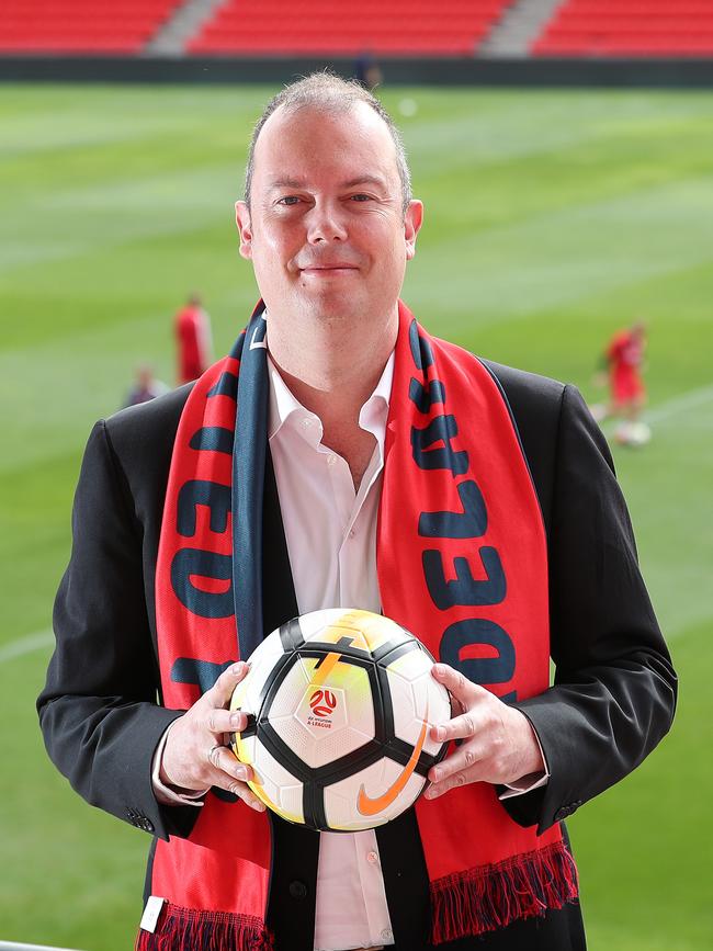 Adelaide United chairman Piet van der Pol. Picture: Dylan Coker